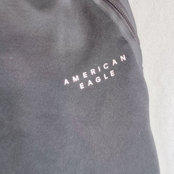 American Eagle jogger pants men's size L black with graphic design - Picture 7 of 15